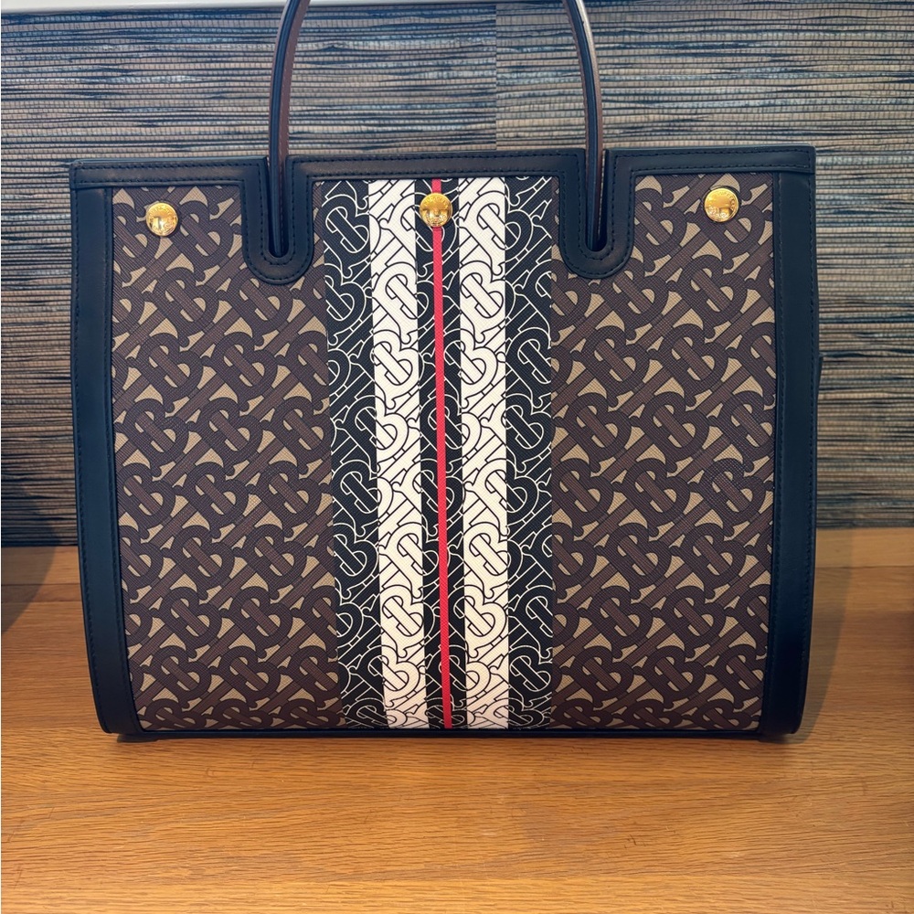 Burberry  Monogram Striped Title Bag - Picture 3 of 10